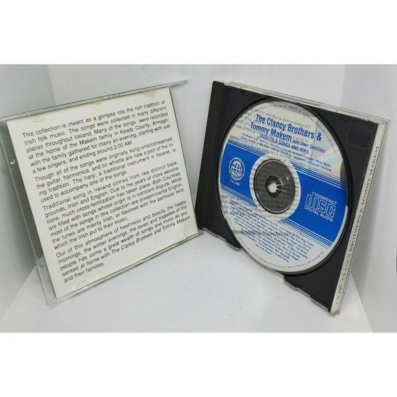 The Clancy Brothers & Tommy Makem Irish Folks Songs And Airs CD No Scratches - Picture 7 of 7
